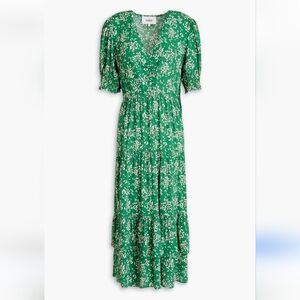 ba&sh | Dresses | Bash Green Vika Gathered Printed Crepe Dress | Poshmark ba&sh | Dresses | Bash Green Vika Gathered Printed Crepe Dress | Poshmark